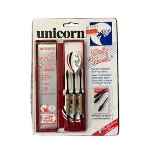 intage Unicorn Soft Touch Darts New Old Stock Set of 3 10G England